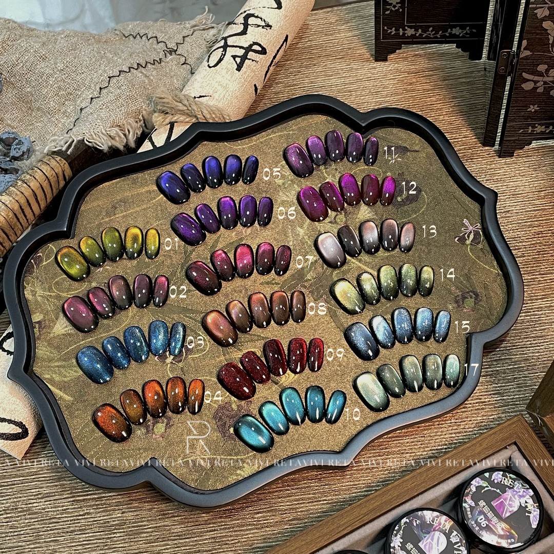 RETA VIVI 螺钿系列猫眼胶秋冬猫眼甲油胶美甲专用 - 图3