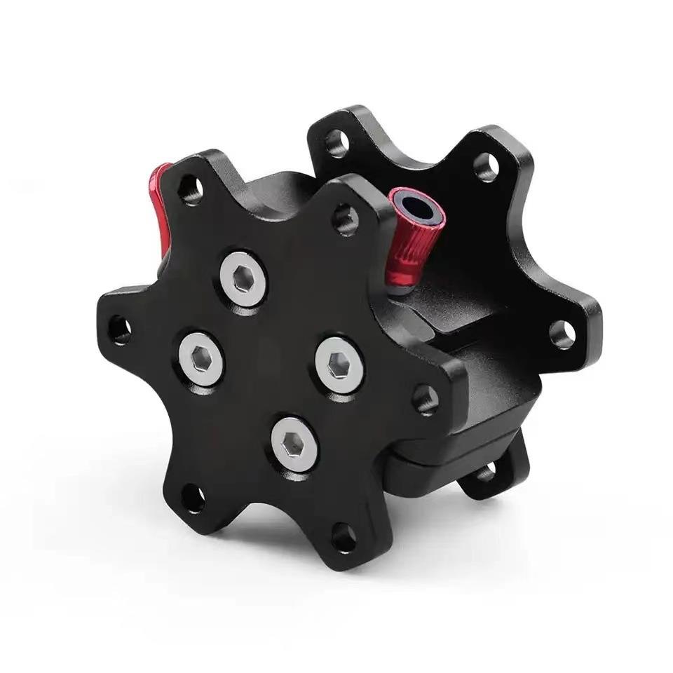 改装电脑模拟游戏赛车方向盘底座连接适配器快拆竞技卡槽式 - 图3