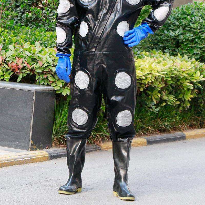 马蜂服装加厚pu25孔透气三个电风扇胡蜂黄蜂防喷毒全身防护防蜂服,淘宝优惠券,粉丝福利购,淘宝优惠卷