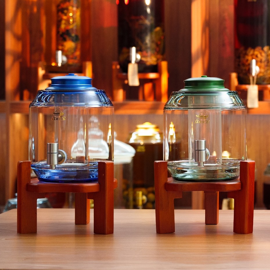 5L (contains 9 pounds of wine) thickened high-end high-borosilicate glazed glass with faucet for household wine bottles 02