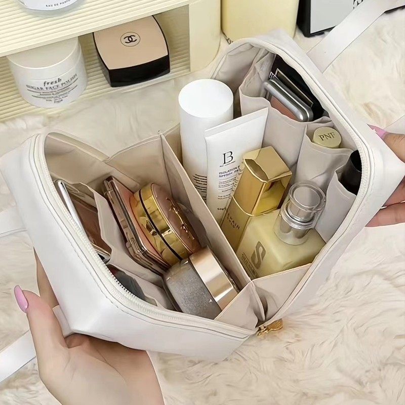 新款美拉德大号女便携式手提大容量洗漱化妆用品旅行出行收纳袋,淘宝优惠券,粉丝福利购,淘宝优惠卷