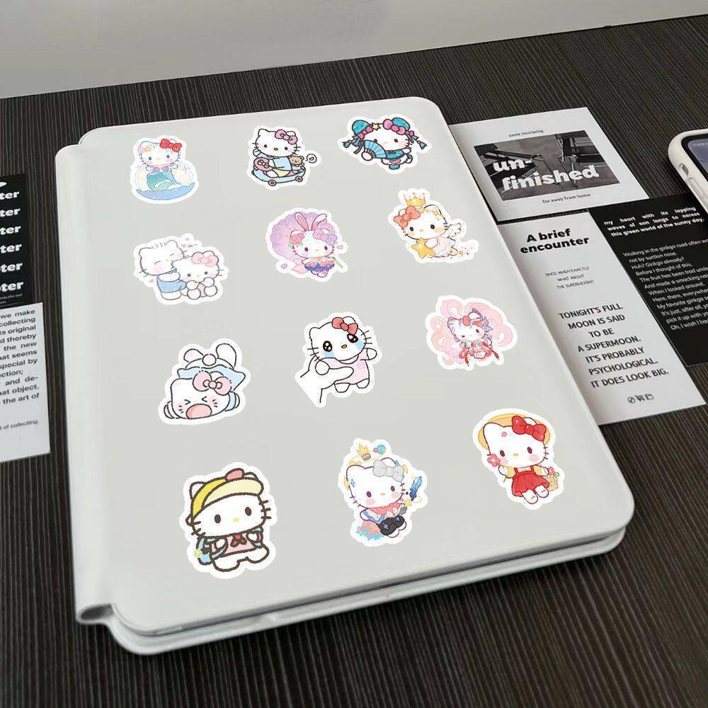 240张卡通可爱HelloKitty贴纸创意DIY手账装饰笔记本手机散装贴画 - 图1