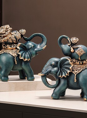 家居装饰品高档葫芦白菜大象摆件招财客厅酒柜玄关办公室乔迁新居
