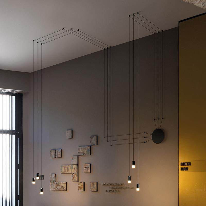 北欧餐饮酒吧咖啡厅奶茶店灯具样板间设计师餐厅餐桌吧台长线吊灯,淘宝优惠券,粉丝福利购,淘宝优惠卷