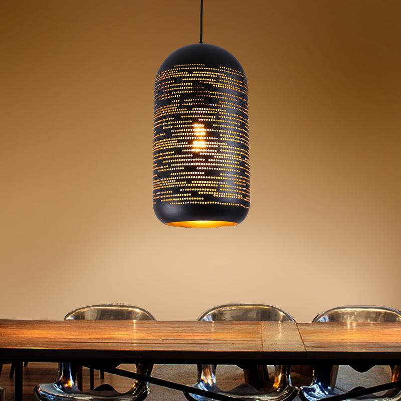 北欧loft复古怀旧咖啡厅吧台铁艺吧台单头酒吧餐厅工业风锈蚀吊灯 - 图0