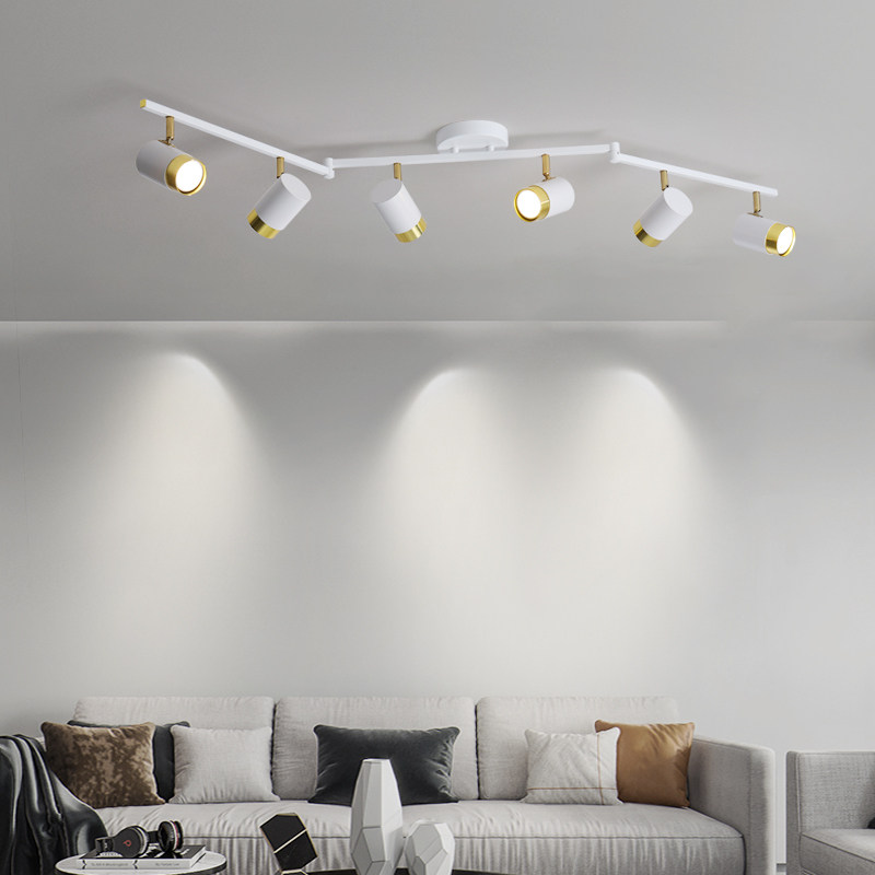 明装轨道灯射灯led天花灯家用创意客厅无主灯商铺商用COB导轨筒灯,淘宝优惠券,粉丝福利购,淘宝优惠卷