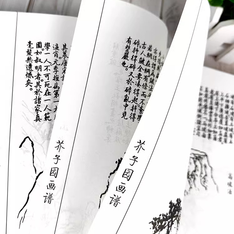 芥子园画谱原版 全套4册完整版芥子园画传中国传世山水画谱山水集写意花鸟梅兰竹菊花卉草虫翎毛人物画谱全集技法国画绘画入门书籍,淘宝优惠券,粉丝福利购,淘宝优惠卷