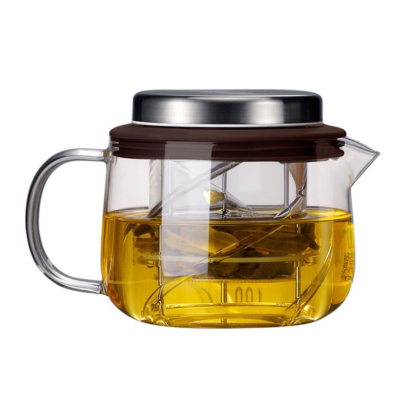 恒福二代得意壶家用过滤玻璃泡茶壶办公茶水分离飘逸杯加厚大容量 - 图3