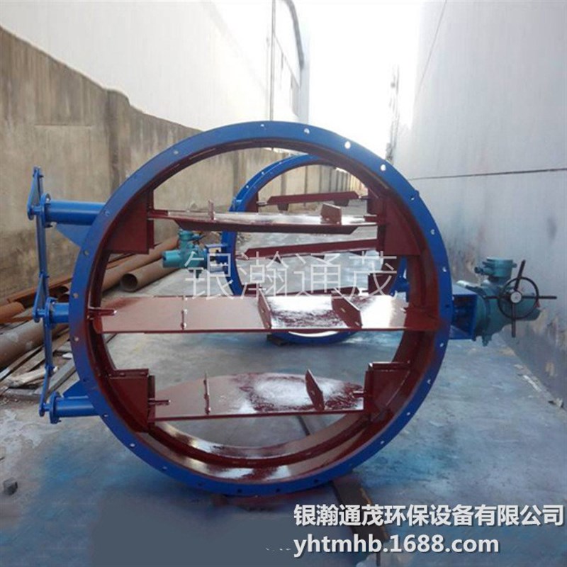 多页百叶风门挡板门 电动风门烟气挡板门通风蝶阀翻板阀烟风道 - 图1