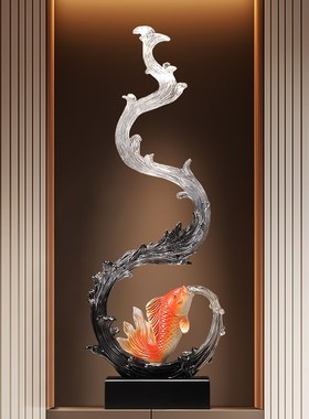 入户玄关风生水起招财葫芦摆件旺宅客厅电视柜细高雕塑装饰工艺品