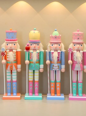 胡桃夹子摆件木质木偶英国士兵电视柜酒柜卧室房间客厅家居装饰品