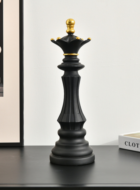 桌面棋具国际象棋摆件创意家居轻奢工艺品装饰客厅酒柜书房办公室