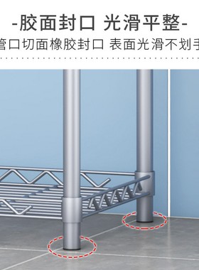 置物架家用落地杂物货架多层储物架客厅整理铁架厨房微波炉收纳架