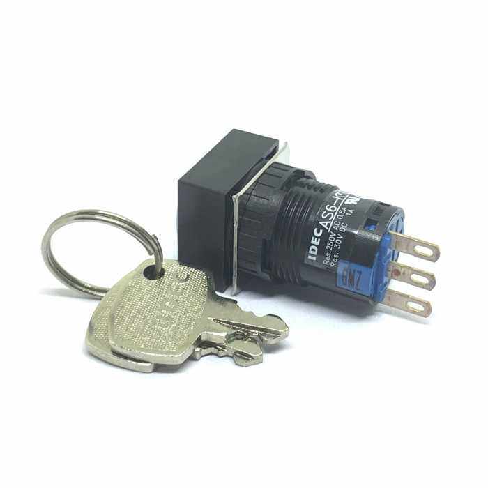 IDEC正和泉AS6Q-2KT1AC 2KT2AC AS6Q-3KT2AC自锁钥匙开关AS6- - 图0