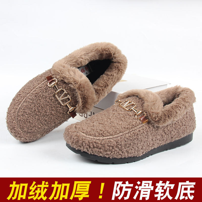毛毛鞋老北京布鞋女冬款保暖二棉鞋中老年人加厚妈妈外穿时尚棉靴,淘宝优惠券,粉丝福利购,淘宝优惠卷