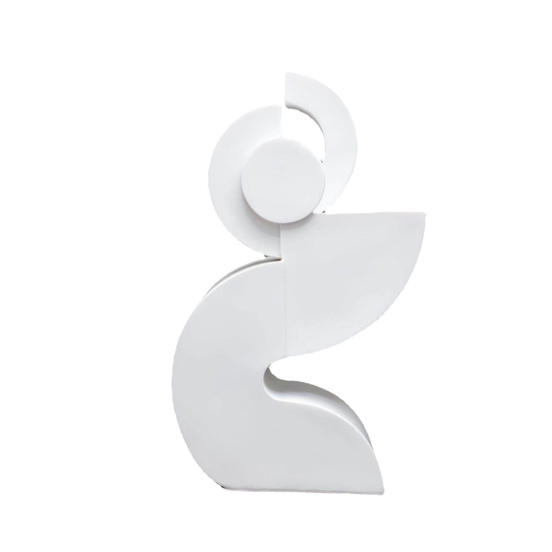 现代简约白色树脂几何建筑样板房售楼部卧室客厅书房桌面家居摆件,淘宝优惠券,粉丝福利购,淘宝优惠卷