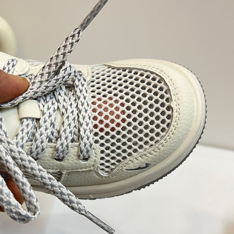 2025新款男童鞋子夏季单网面运动鞋白色透气女童板鞋软底休闲网鞋,淘宝优惠券,粉丝福利购,淘宝优惠卷