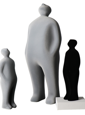 北欧现代简约轻奢人物摆件样板房客厅玄J关电视柜艺术酒柜软装饰