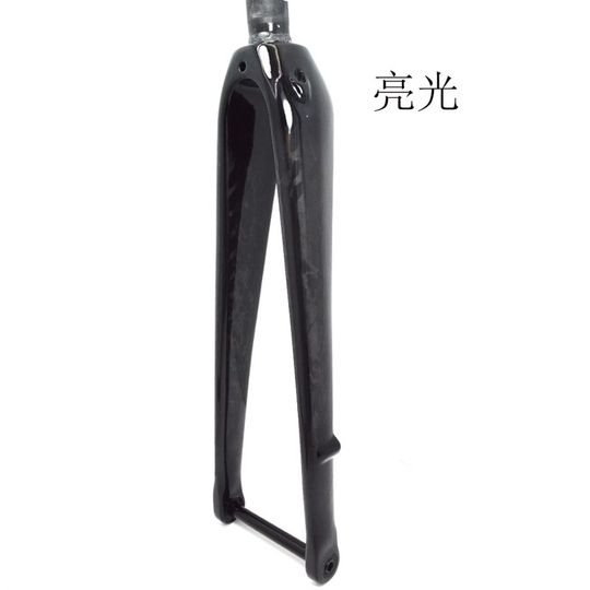 New road bike full carbon fiber flat-mount disc brake thru-axle front fork straight tube tapered tube thru-axle carbon fork internal routing