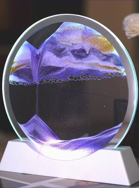 流沙灯摆件流沙画小夜灯氛围台灯卧室床头灯送闺蜜送女友生日礼物