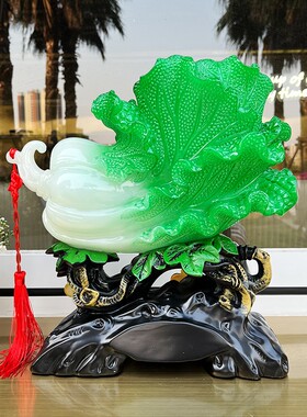 新中式葫芦金蟾福白菜客厅玄关电视柜酒柜家居装饰品摆件工艺品