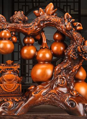 财财爷摆件五福临门财神爷摆件客厅中式装饰新居镇宅乔迁酒柜风水