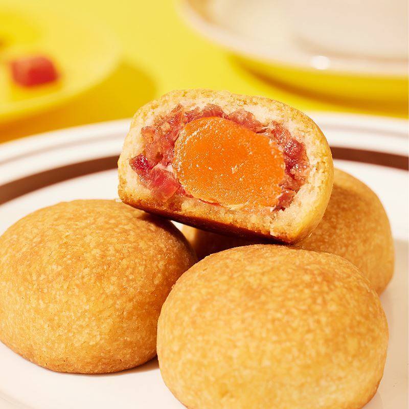 嘉华经典原味云腿小饼云南火腿饼云南滇式蛋黄云腿月饼玫瑰礼盒装,淘宝优惠券,粉丝福利购,淘宝优惠卷