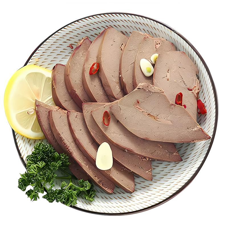 润狮卤味五香猪肝熟食开袋即食可凉拌可炒210克拍一发三