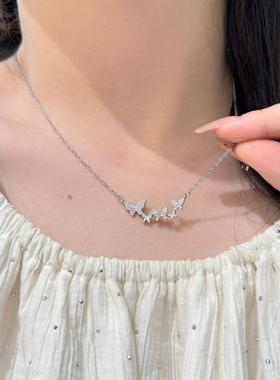 柯柒 钛钢项链 蝴蝶翩翩项链轻奢时尚气质小众设计感甜美锁骨链