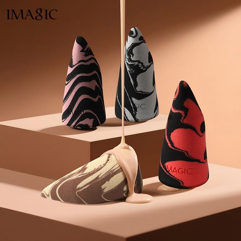 IMAGIC新品双色峰型粉扑柔软Q弹上妆服帖新手美妆蛋,淘宝优惠券,粉丝福利购,淘宝优惠卷