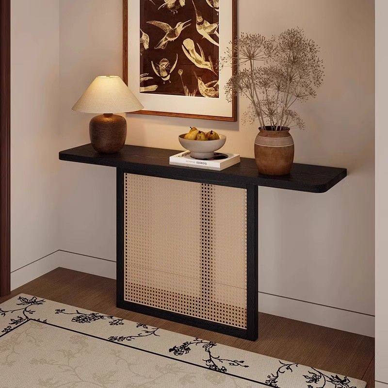 中式复古古风玄关实木酒店端景台走廊原木靠墙客厅条案装饰入户,淘宝优惠券,粉丝福利购,淘宝优惠卷