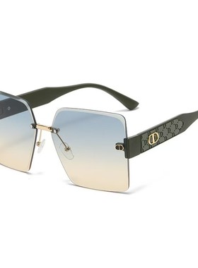 【COCO LESLEY】大牌女款无框太阳镜轻奢风时尚复古潮流防晒墨镜J