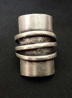 New retro exaggerated circle personality ring geometric open