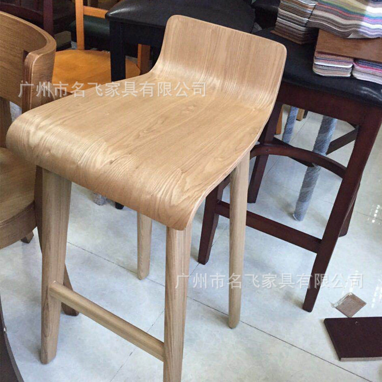 厂家现货高吧凳咖啡厅木色吧台桌椅甜品店快餐店简约实木高吧椅,淘宝优惠券,粉丝福利购,淘宝优惠卷