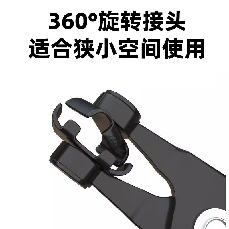 汽车水管卡箍钳油管管束钳子直型喉式抱箍喉箍可弯式带线汽修工具 - 图1