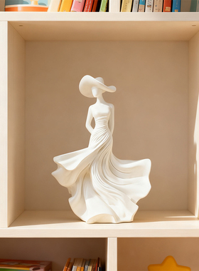 创意奶油魅影女神雕塑艺术摆件高级电视柜客厅玄关酒柜家居装饰品