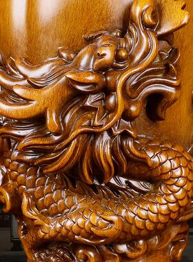 中式龙凤花瓶摆件家居客厅玄关装饰品婚庆乔迁开业商务礼品