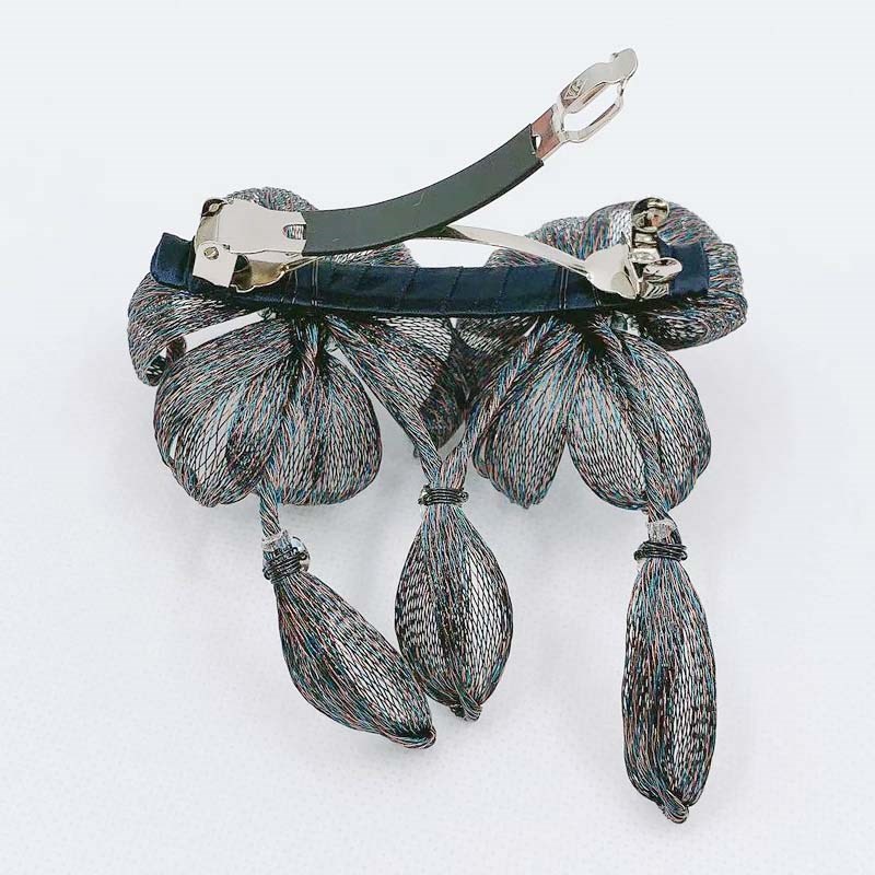 泫雅发夹女网红铜丝diy手工绕线花朵发卡一字夹大号简约气质横夹 - 图2