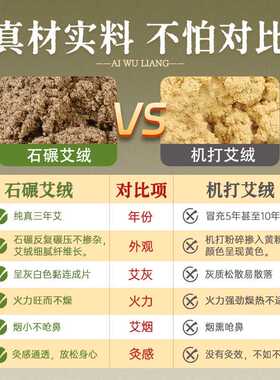 真三年纯艾草石碾冷加工艾柱艾灸馆中医馆专用手工艾条