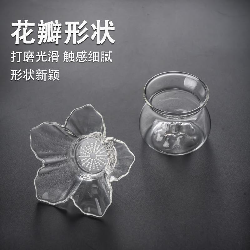 创意网玻璃茶漏茶滤精致高档公道杯茶叶过滤懒人泡茶茶隔功夫茶具 - 图1