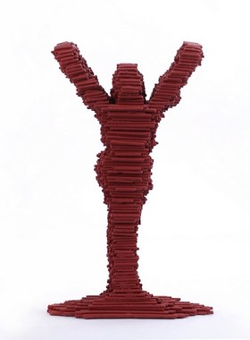 创意家居人物造型艺术摆设酒店样板间软装饰品人体抽象马赛克摆件