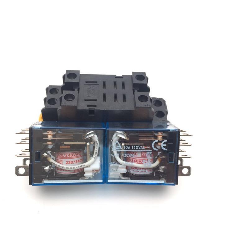 IEC255 DC12V 24V AC110V 220V 大八脚中间继电器10A底座 - 图2