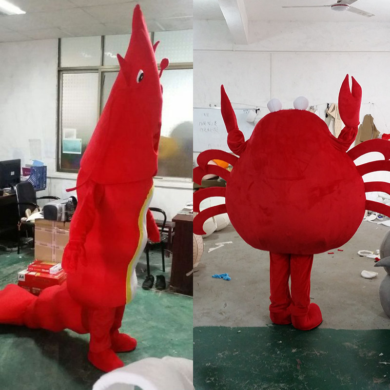 成人卡通小龙虾行走人偶服装定制海洋螃蟹道具服装活动公仔玩偶,淘宝优惠券,粉丝福利购,淘宝优惠卷