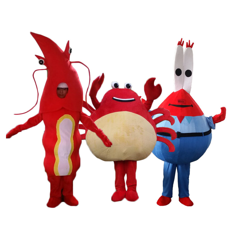 成人卡通小龙虾行走人偶服装定制海洋螃蟹道具服装活动公仔玩偶,淘宝优惠券,粉丝福利购,淘宝优惠卷
