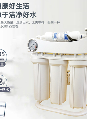 净水器家用直饮400G无桶纯水机自来水过滤ro反渗透组装diy净水机