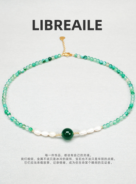 原创设计项链文艺小清新天然串珠