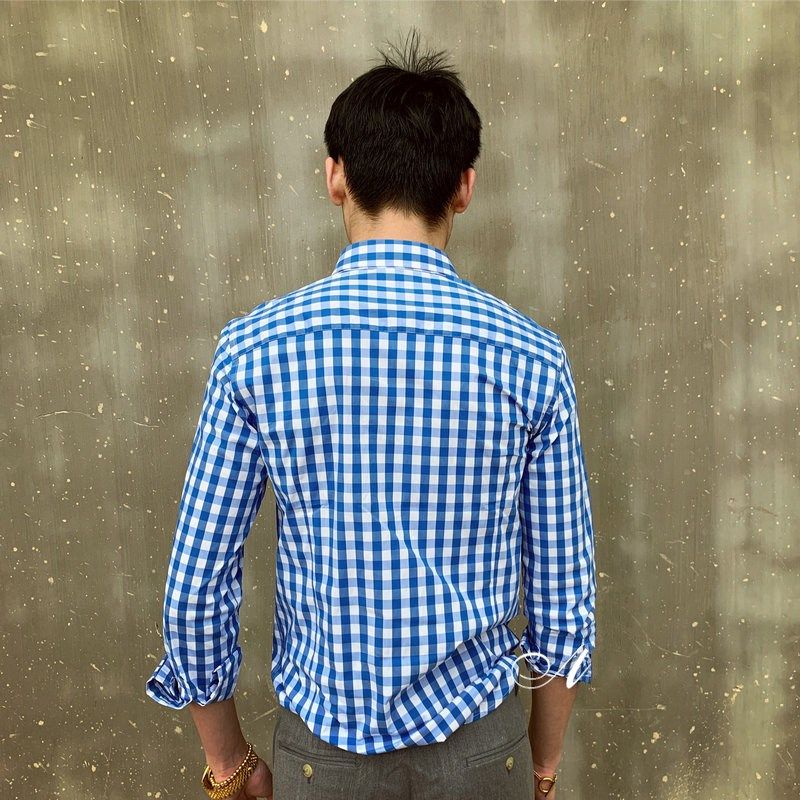 英伦修身男士百搭长袖格子衬衫男韩版轻熟休闲潮流春夏上衣衬衫,淘宝优惠券,粉丝福利购,淘宝优惠卷