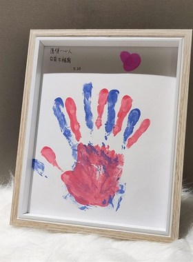 情侣手印相框可爱创意装饰恋爱小摆件高级氛围感打造送好男友