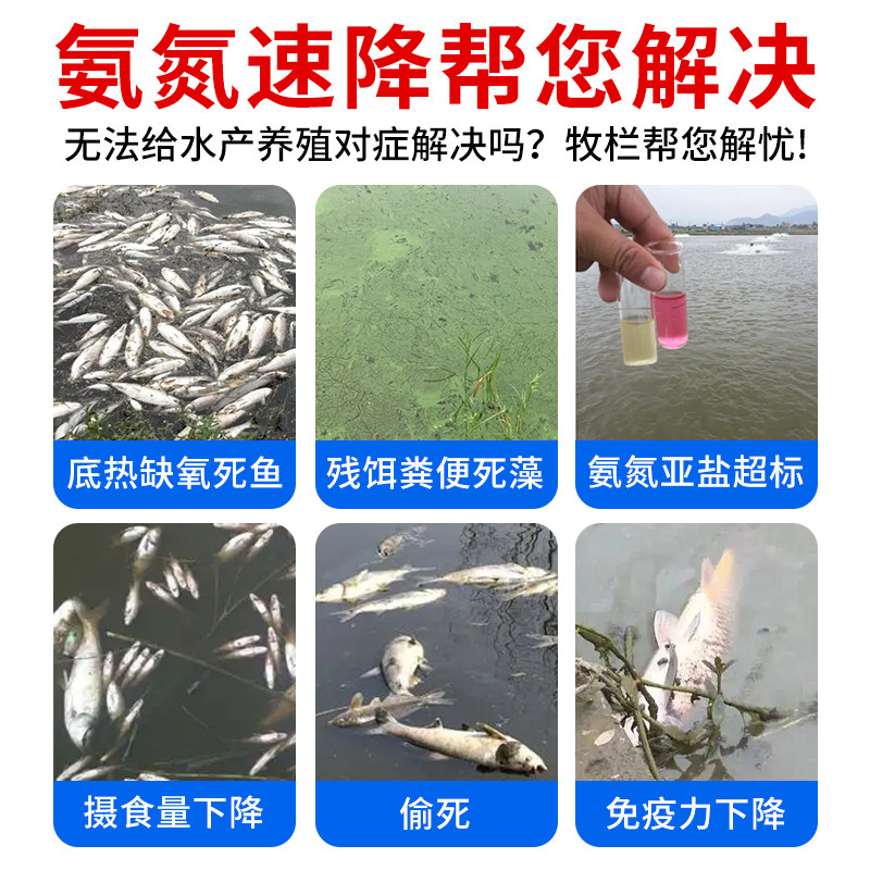氨氮速降虾塘蟹鱼塘氨氮去除剂黑水调节水质亚硝酸盐鱼塘降解氨氮,淘宝优惠券,粉丝福利购,淘宝优惠卷