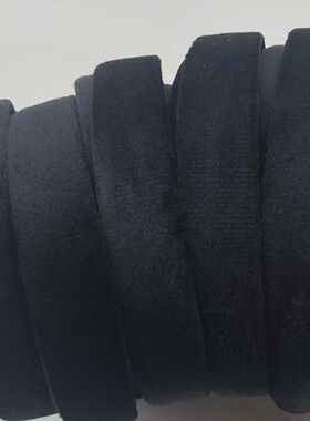 2.5cm韩版简约光板全包黑色绒布发箍diy蝴蝶结配件手工材料黑发箍